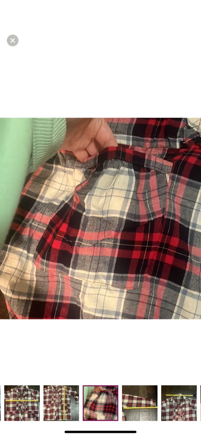 Plaid shirt dress size XL image indicator(7)