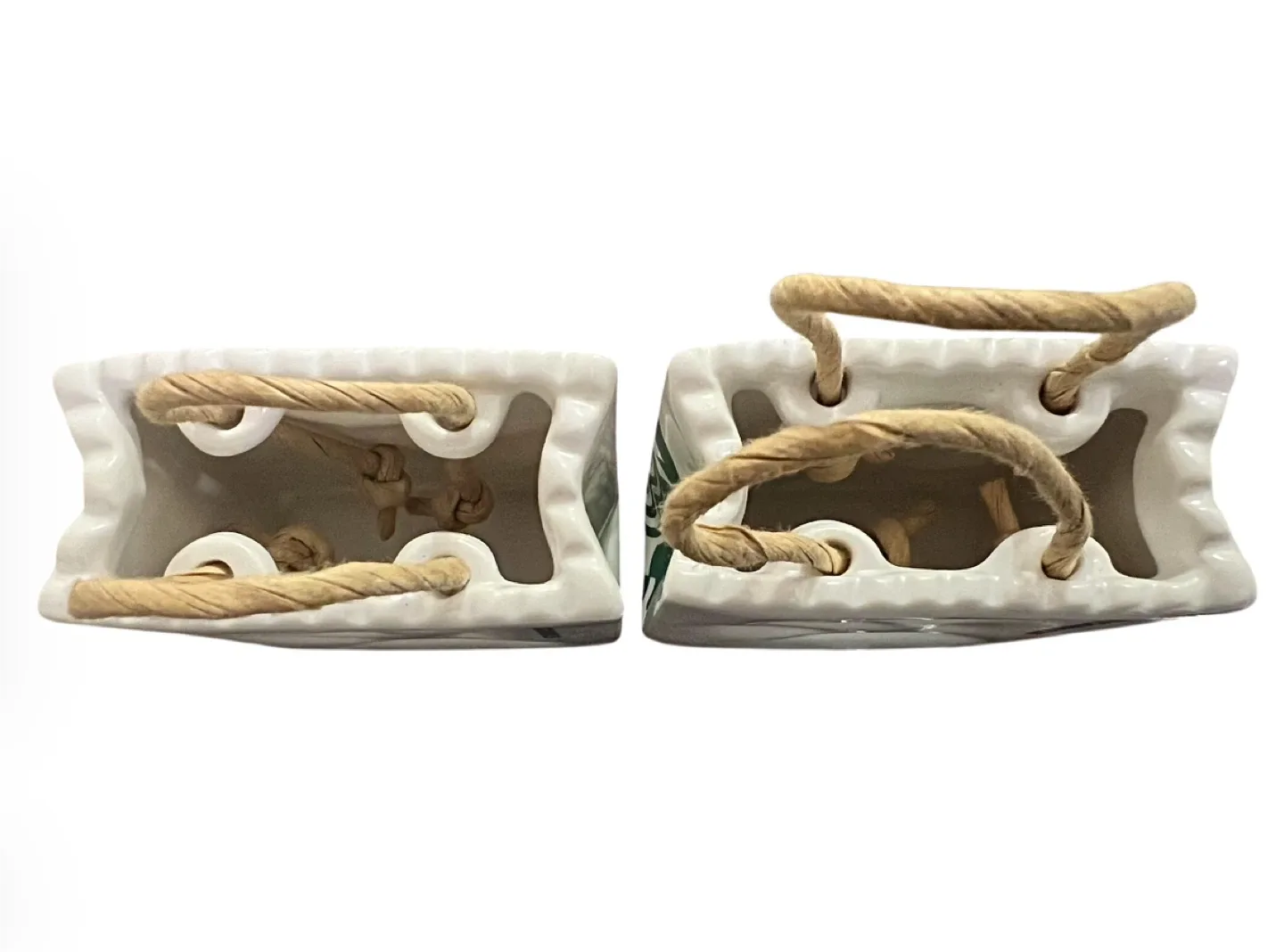 Starbucks 2018 Limited Edition Ceramic Tote Ornaments – Set of 2 image indicator(6)