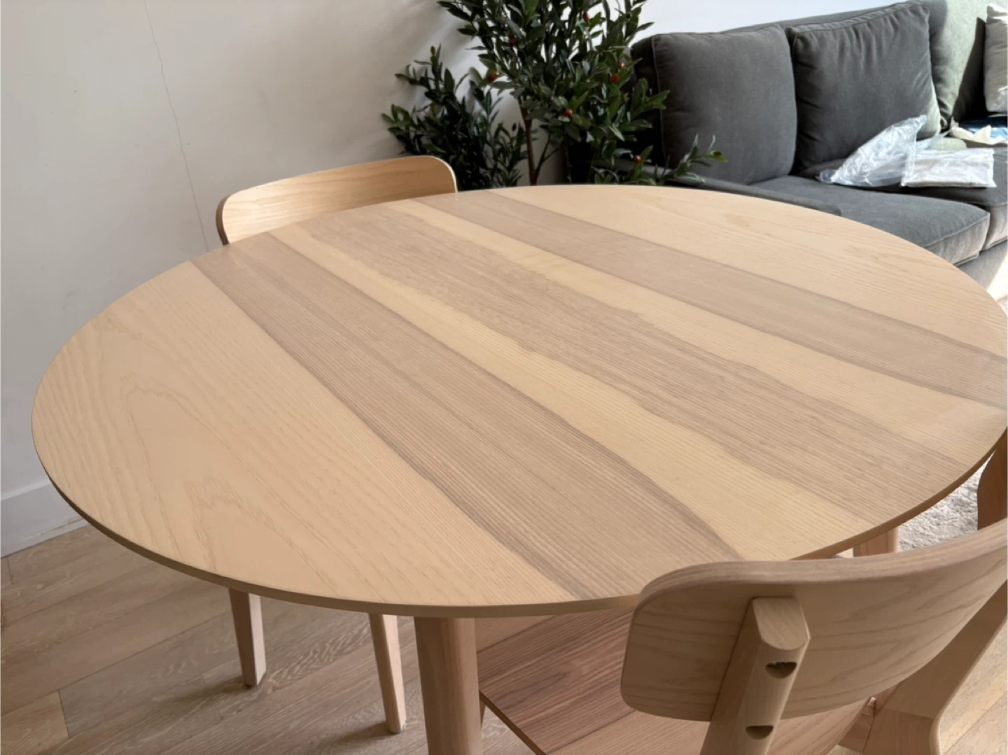 IKEA Lisabo Dining Table & 2 Chairs - Light Ash - photo 2