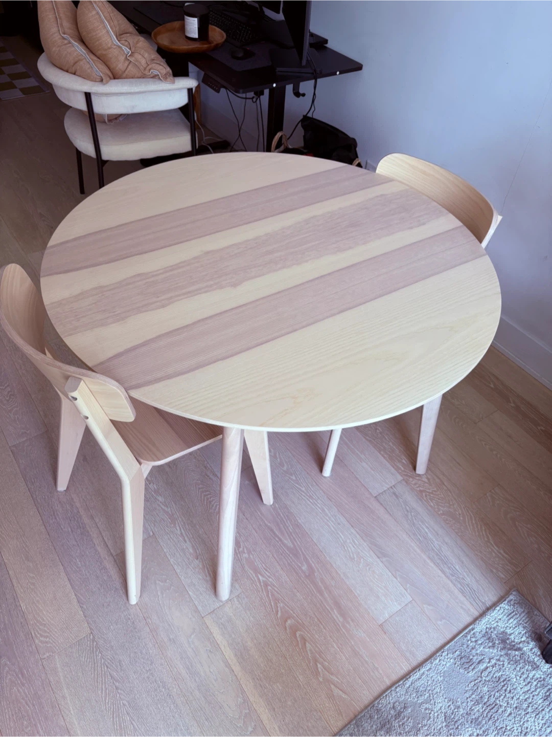 IKEA Lisabo Dining Table & 2 Chairs - Light Ash - photo 4