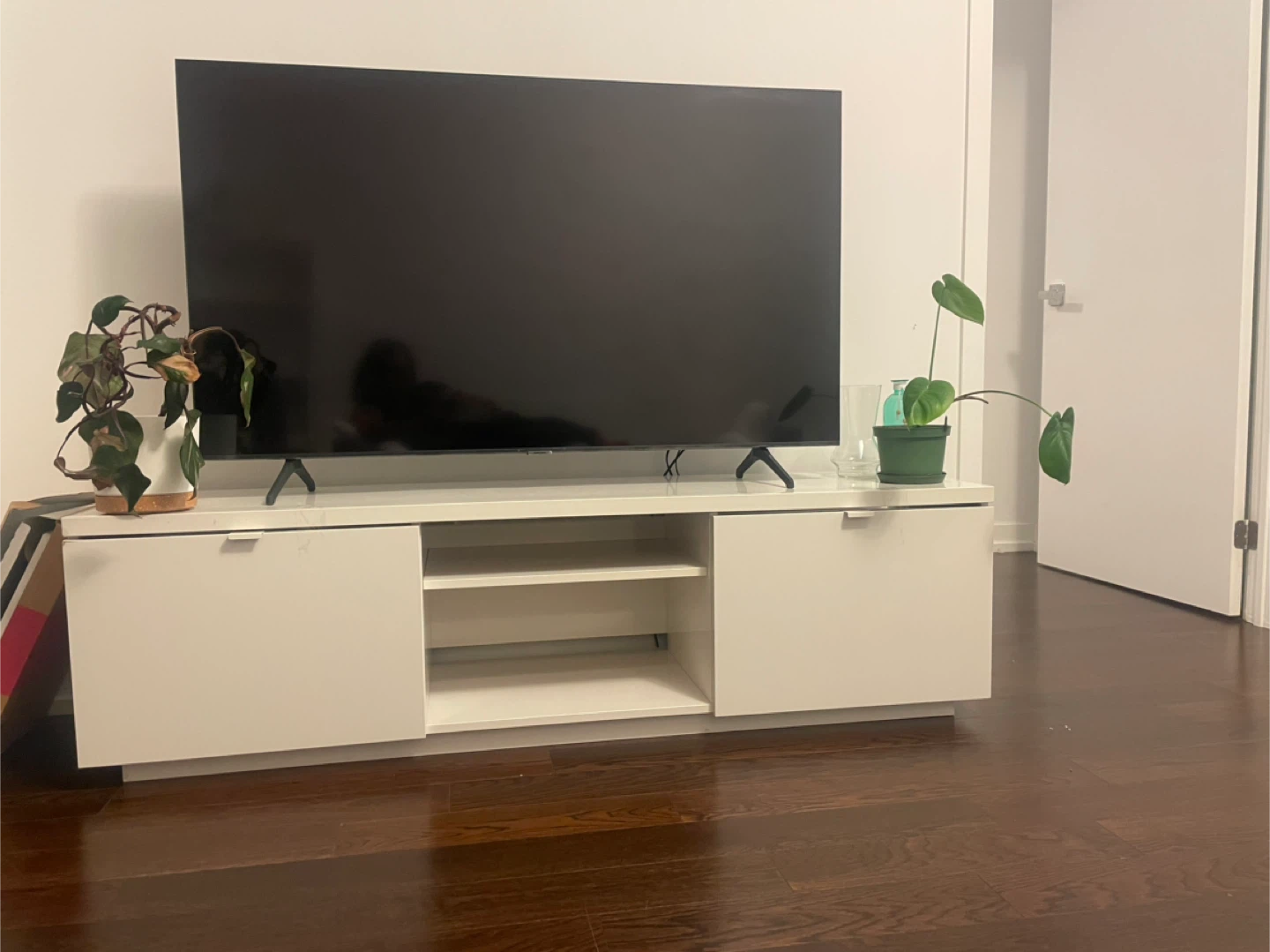 White TV Stand/Entertainment Unit