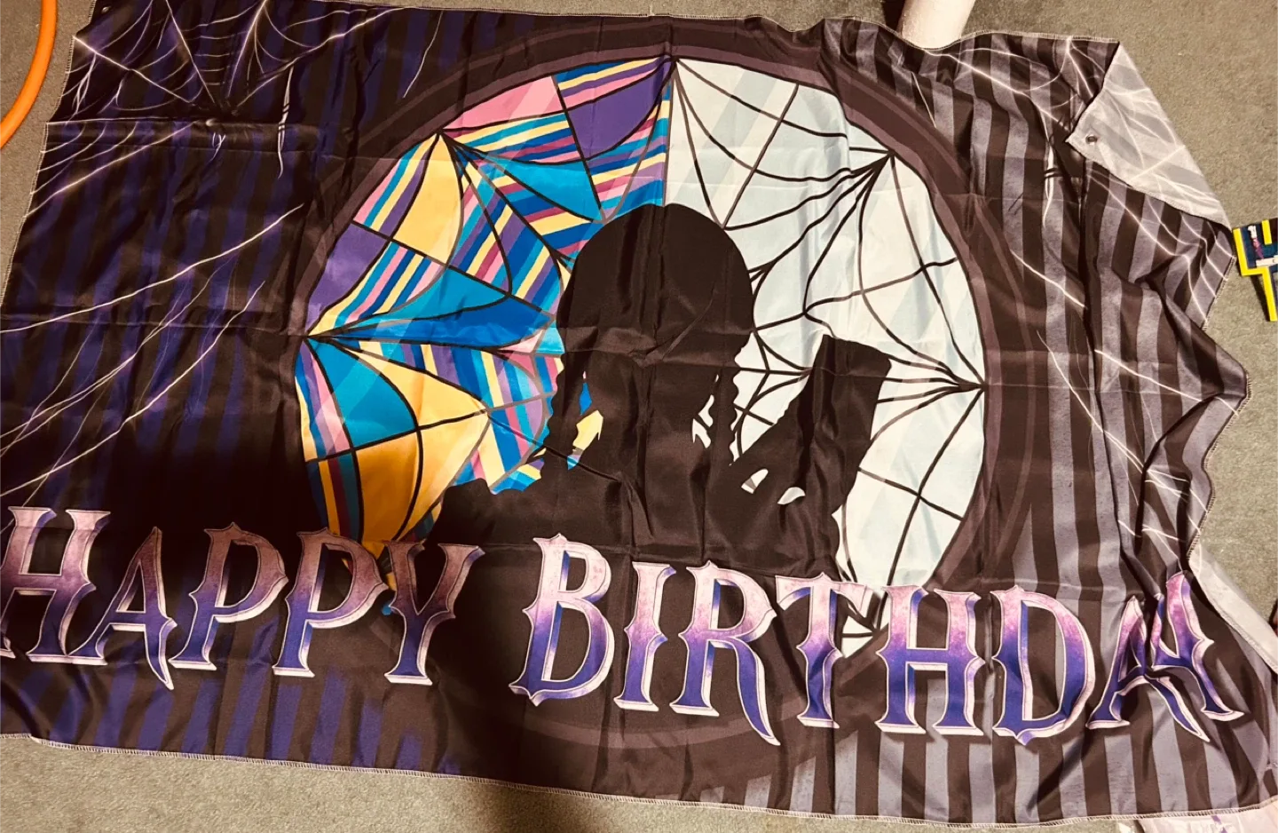 Happy Birthday Banner - Wednesday Theme image indicator(2)