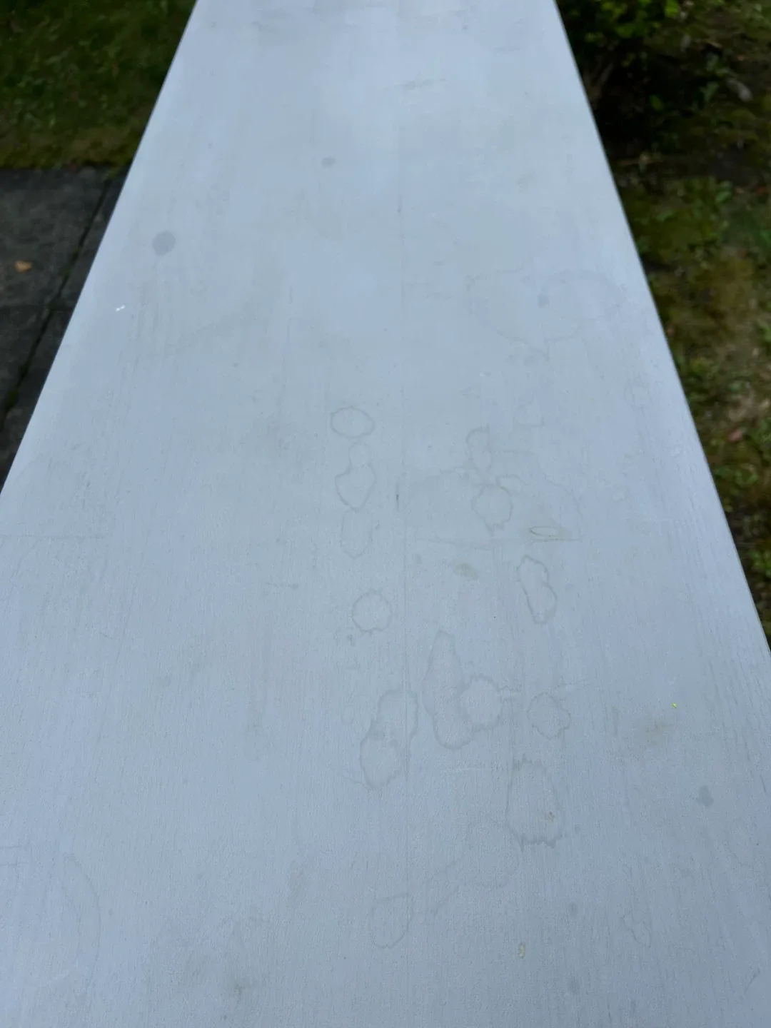 IKEA HEMNES grey chalk paint console table image indicator(3)