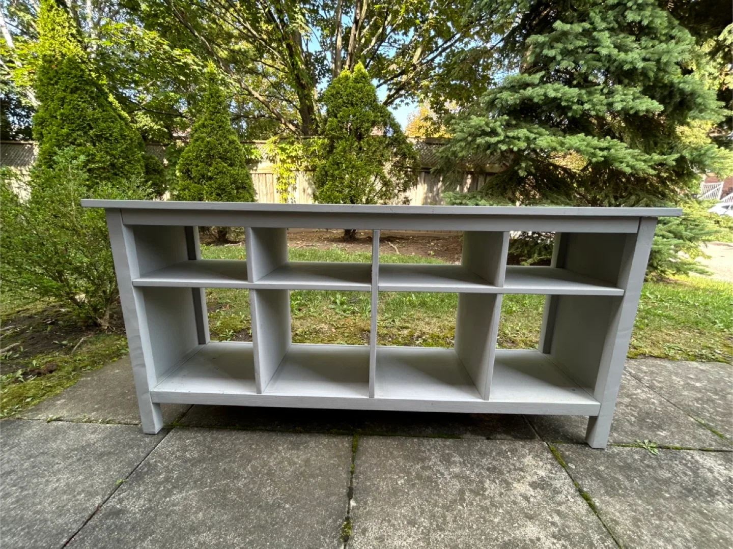 IKEA HEMNES grey chalk paint console table image indicator(2)