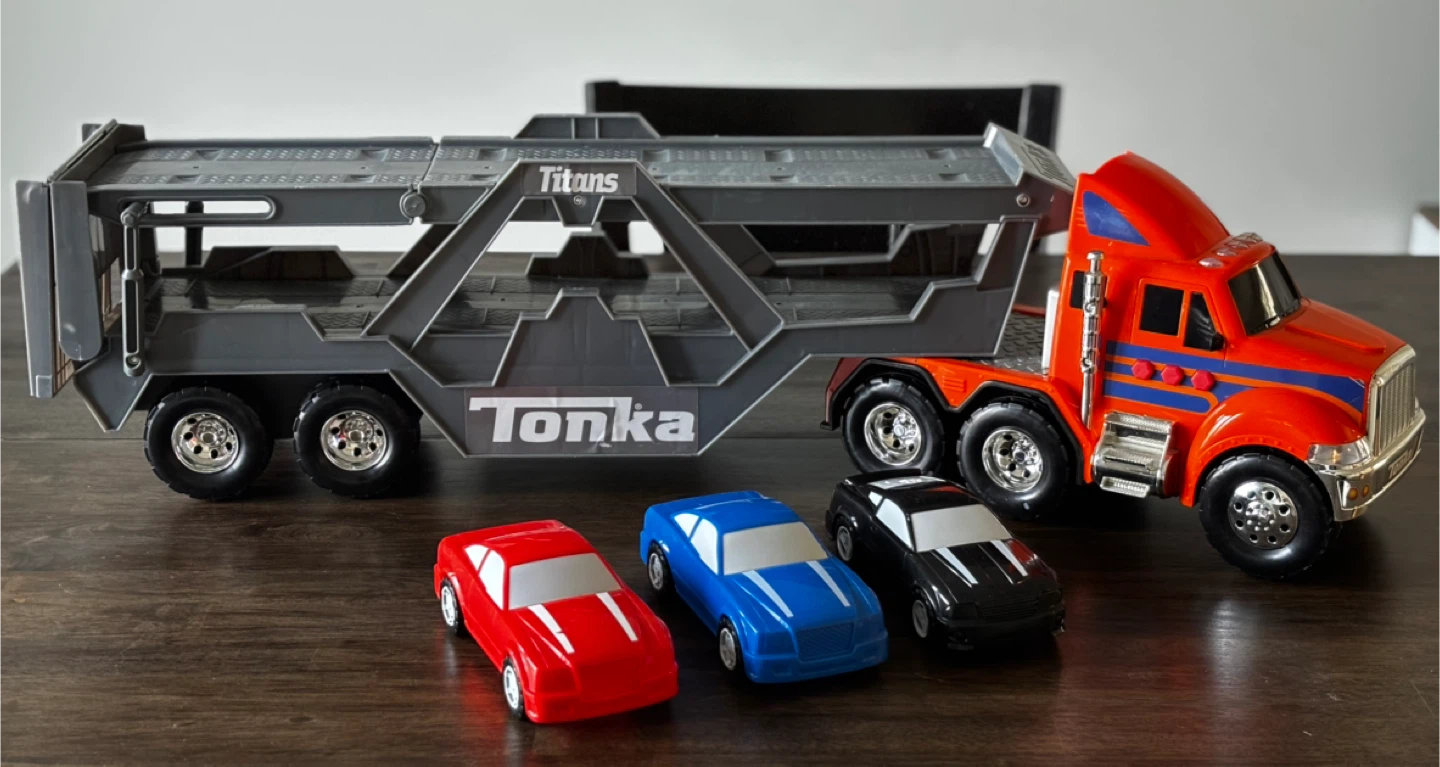 Tonka Titans Car Carrier Truck with 3 Cars - photo 3