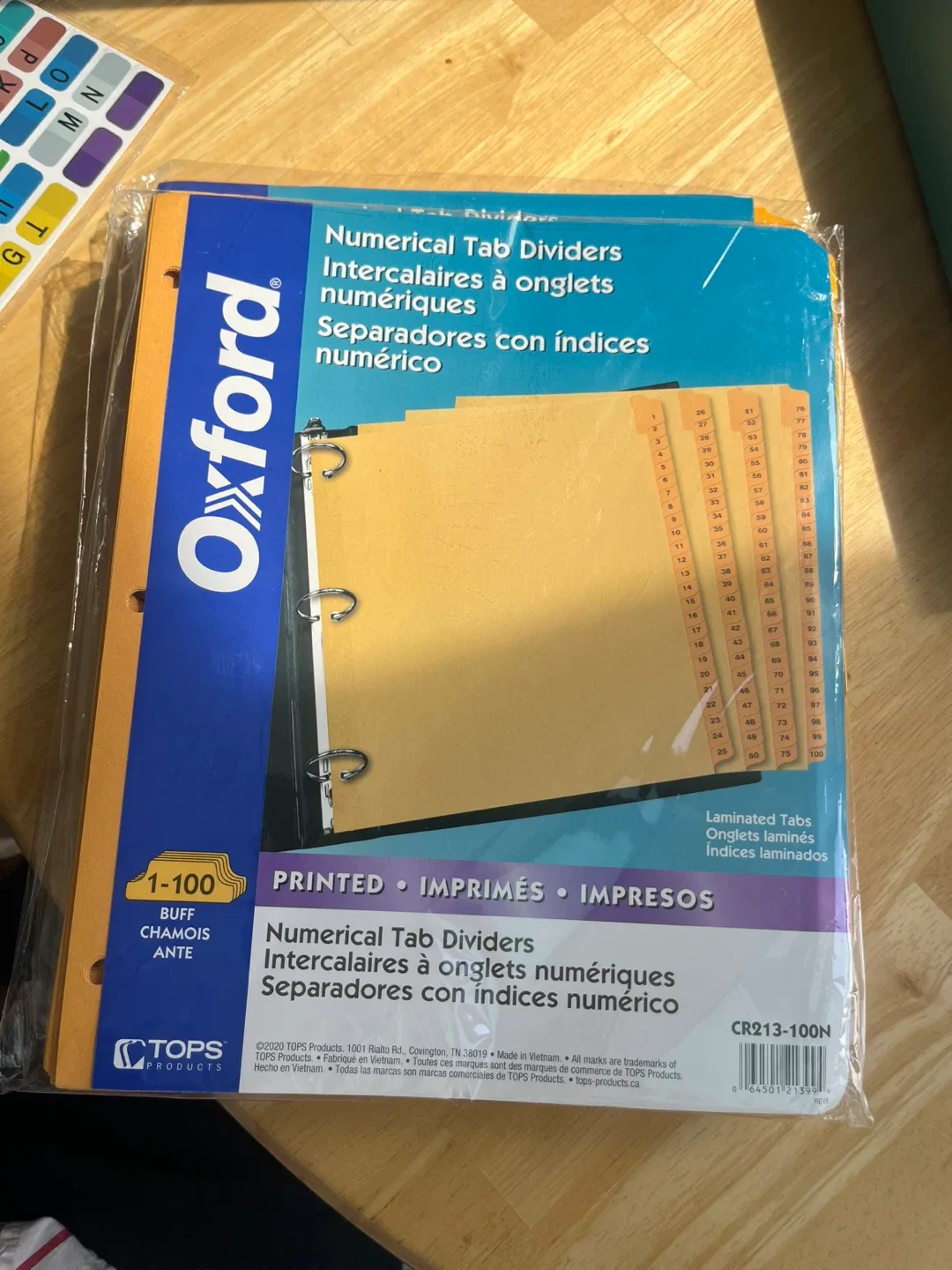 NEW Oxford Alphabetical & Numerical Tab Dividers thumbnail