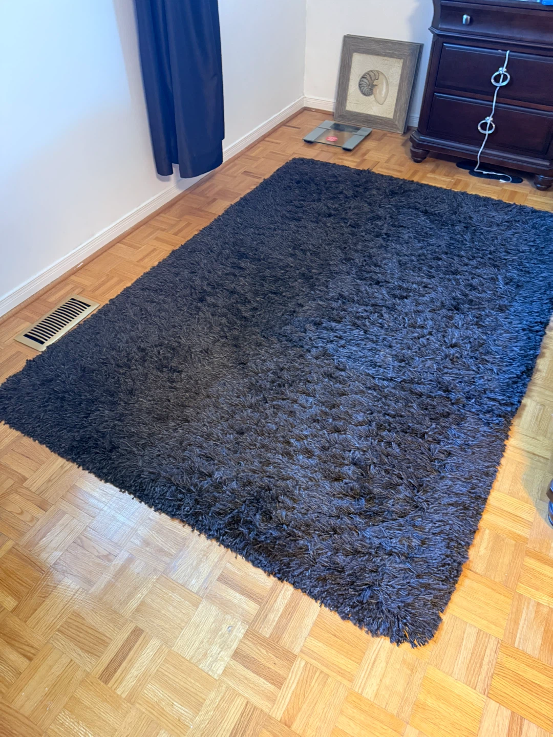 Shaggy Area Rug - Dark Brown