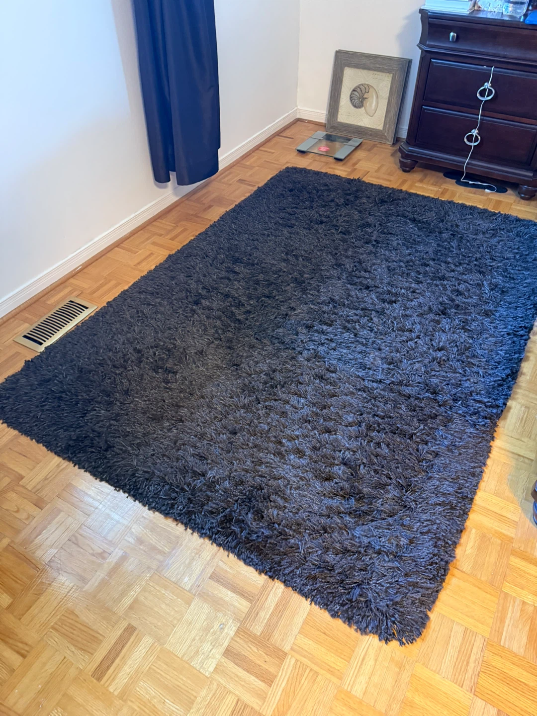 Shaggy Area Rug - Dark Brown - photo 3