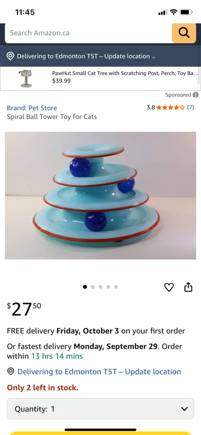 Spiral Ball Tower Toy for Cats image indicator(4)