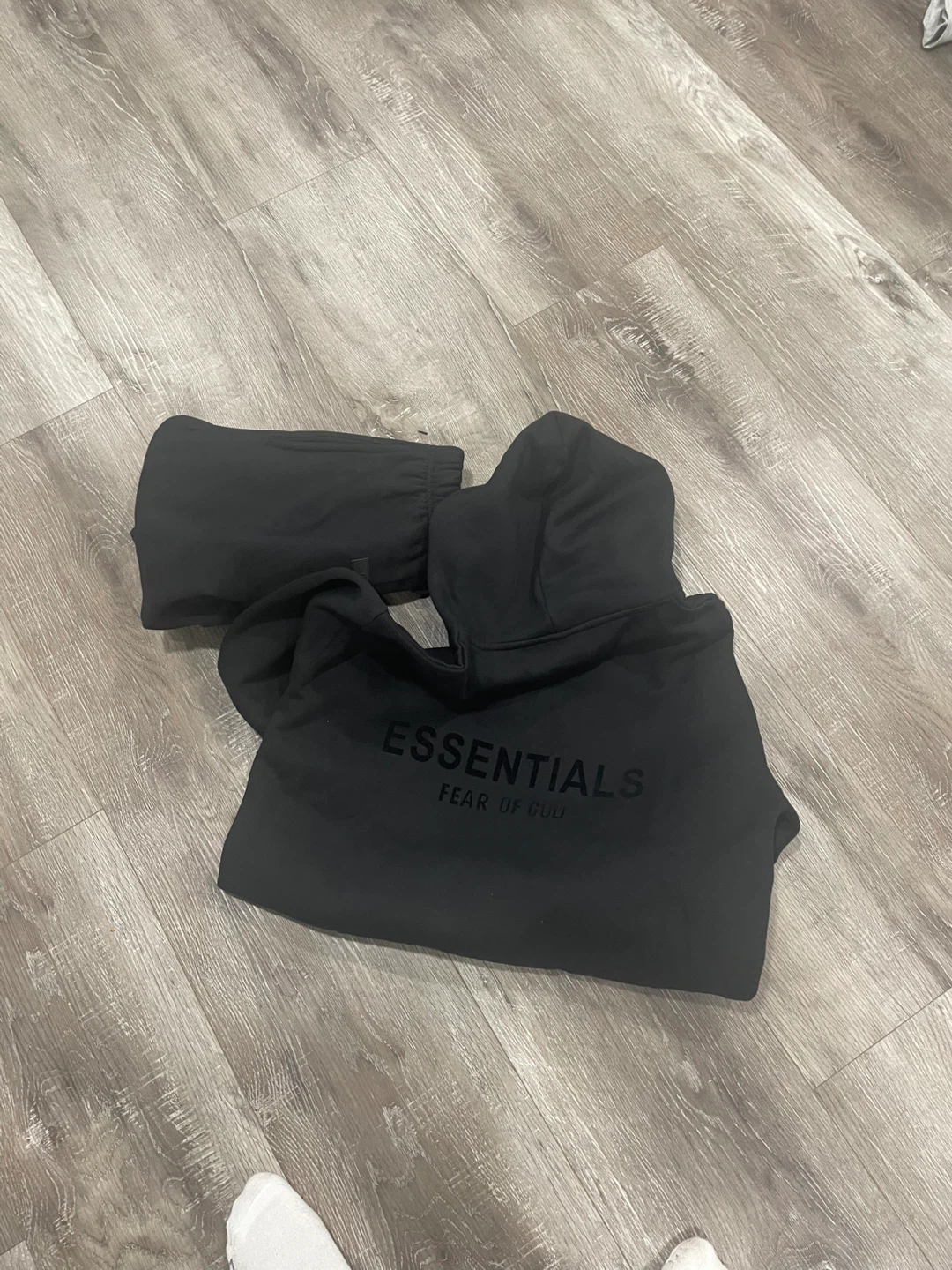 Essentials Fear of God Black Hoodie & Sweatpants Set - photo 2