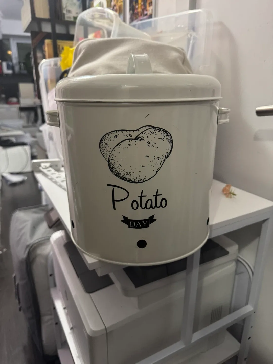 Nesting Kitchen Canisters: Coffee, Onion, Potato, Garlic thumbnail