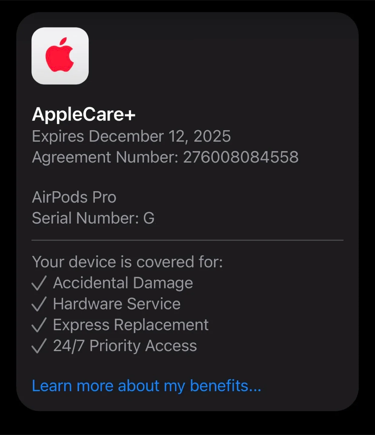 Apple AirPods Pro 2 with AppleCare+ Coverage image indicator(3)