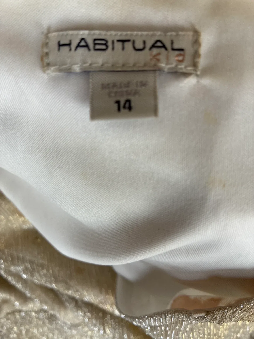 Habitual Girl Gold Dress Size 14 image indicator(2)