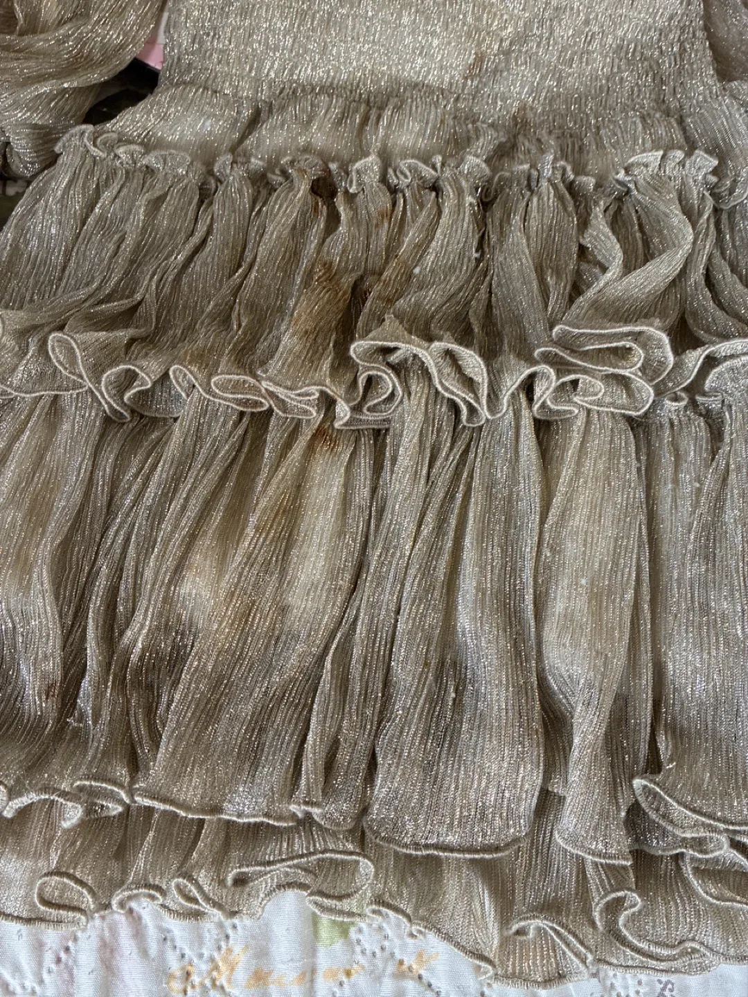 Habitual Girl Gold Dress Size 14 image indicator(4)