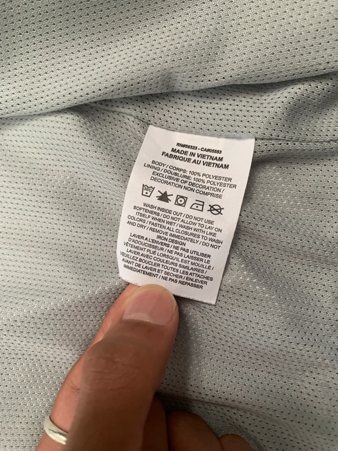 Nike Windbreaker Jacket - Black, White & Grey image indicator(4)