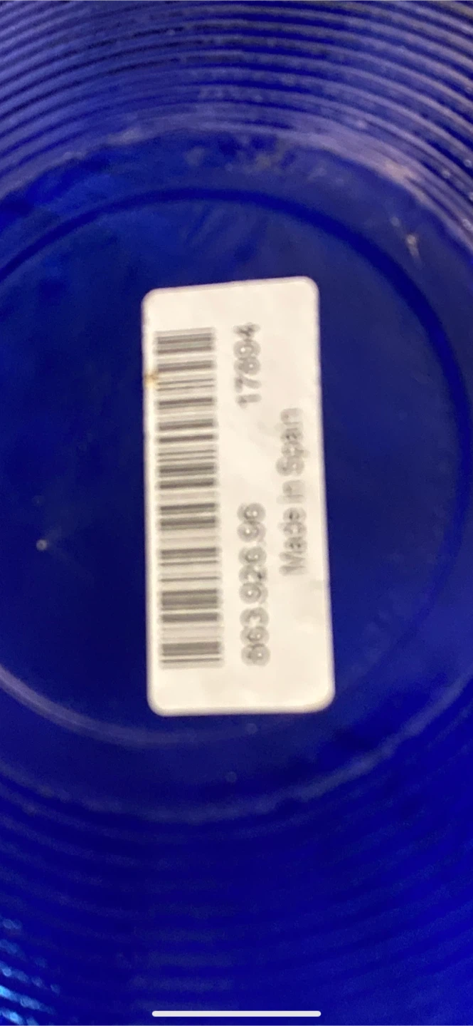 Large Blue Glass Bowl, 16 inch Diameter - photo 5