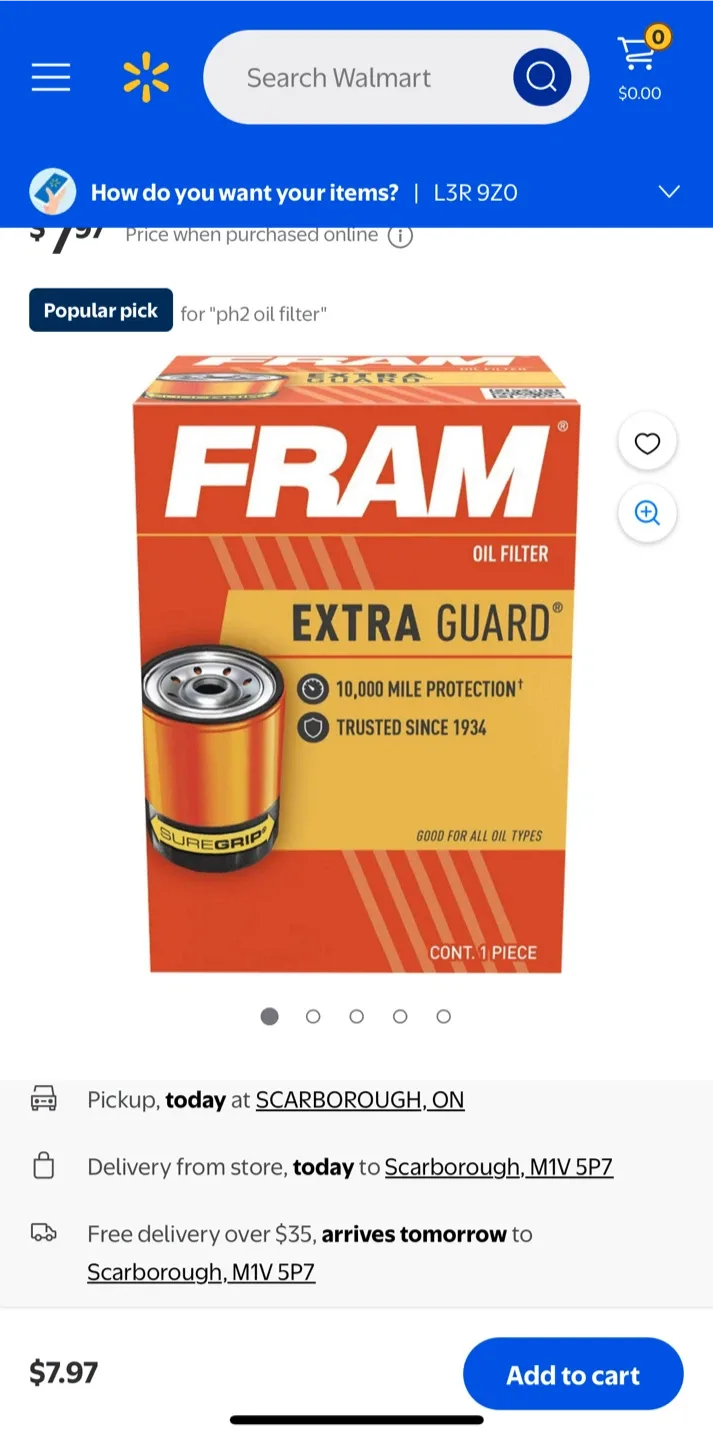 FRAM Extra Guard PH7317 Oil Filter - New image indicator(3)
