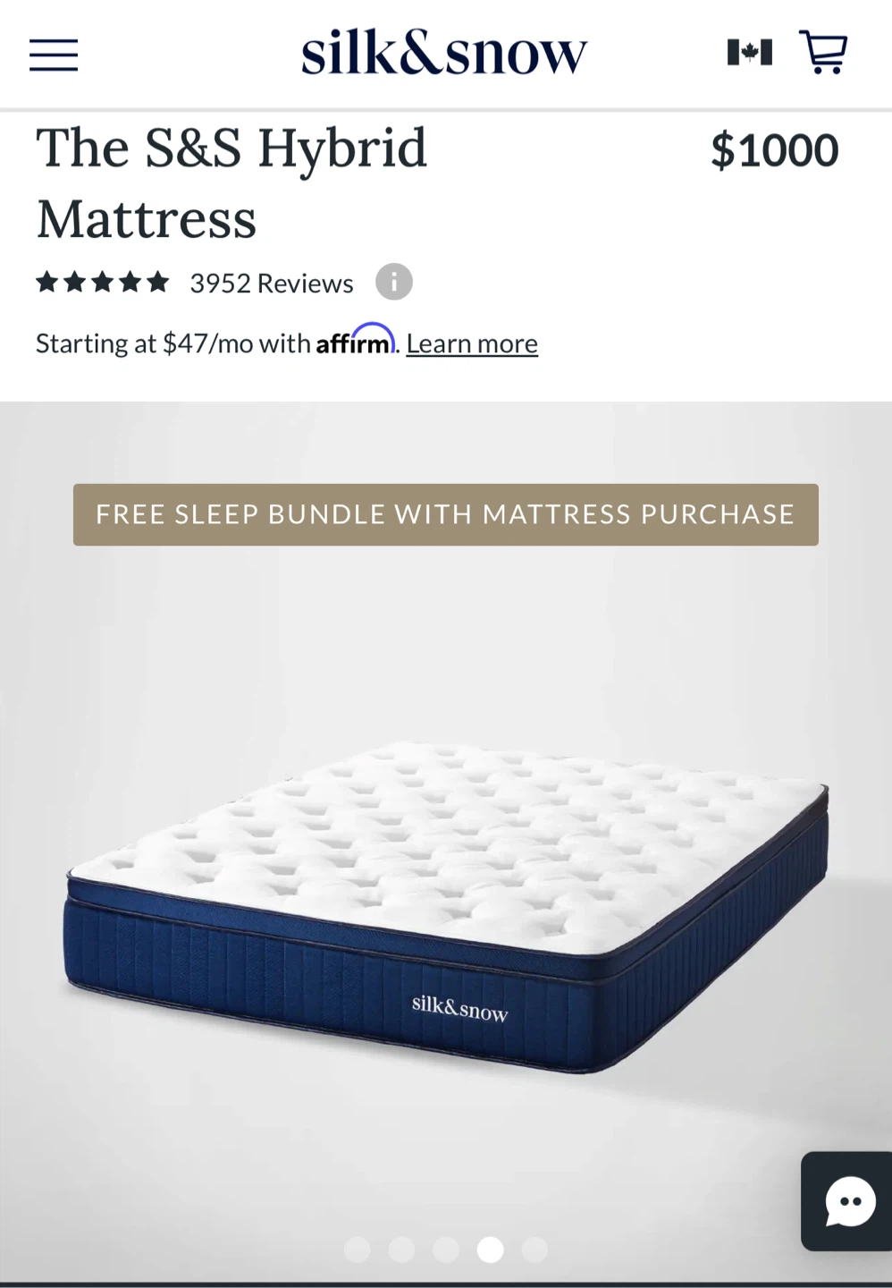 Silk & Snow Hybrid Queen Mattress (Medium-Firm) - photo 3