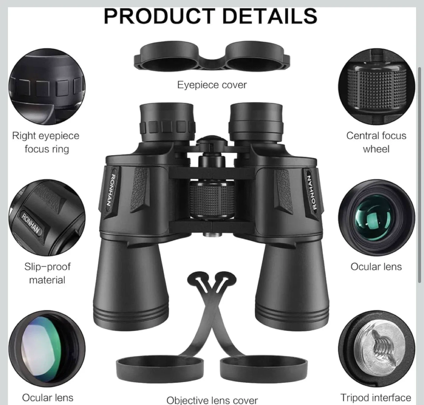 Ronhan 20x50 Binoculars - Wide View image indicator(4)