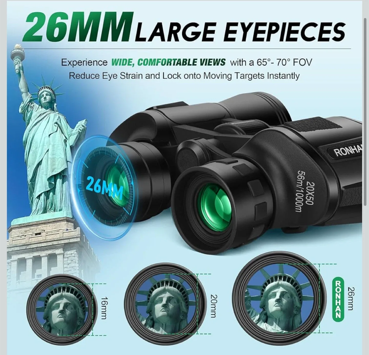 Ronhan 20x50 Binoculars - Wide View image indicator(3)