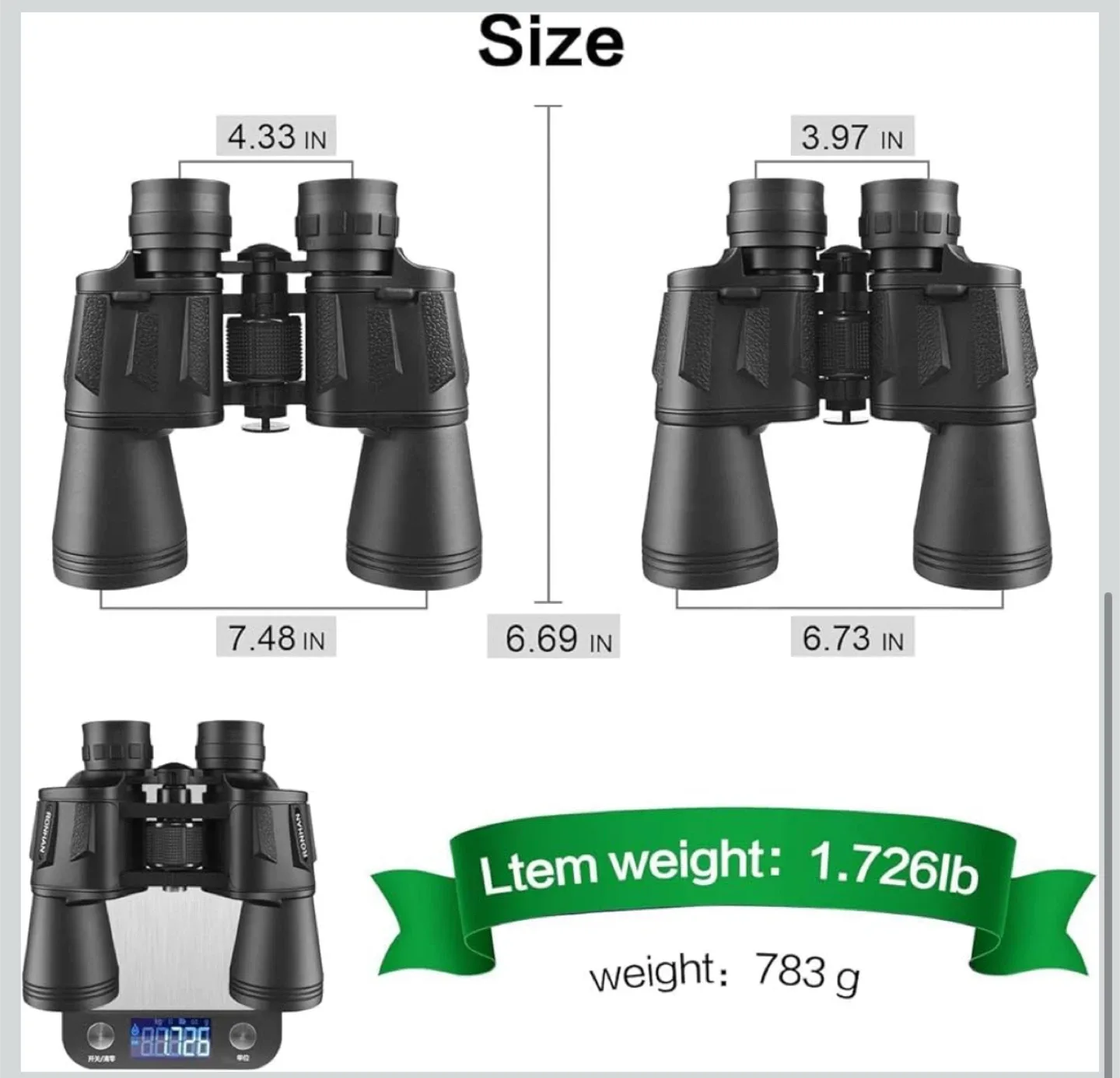 Ronhan 20x50 Binoculars - Wide View image indicator(8)