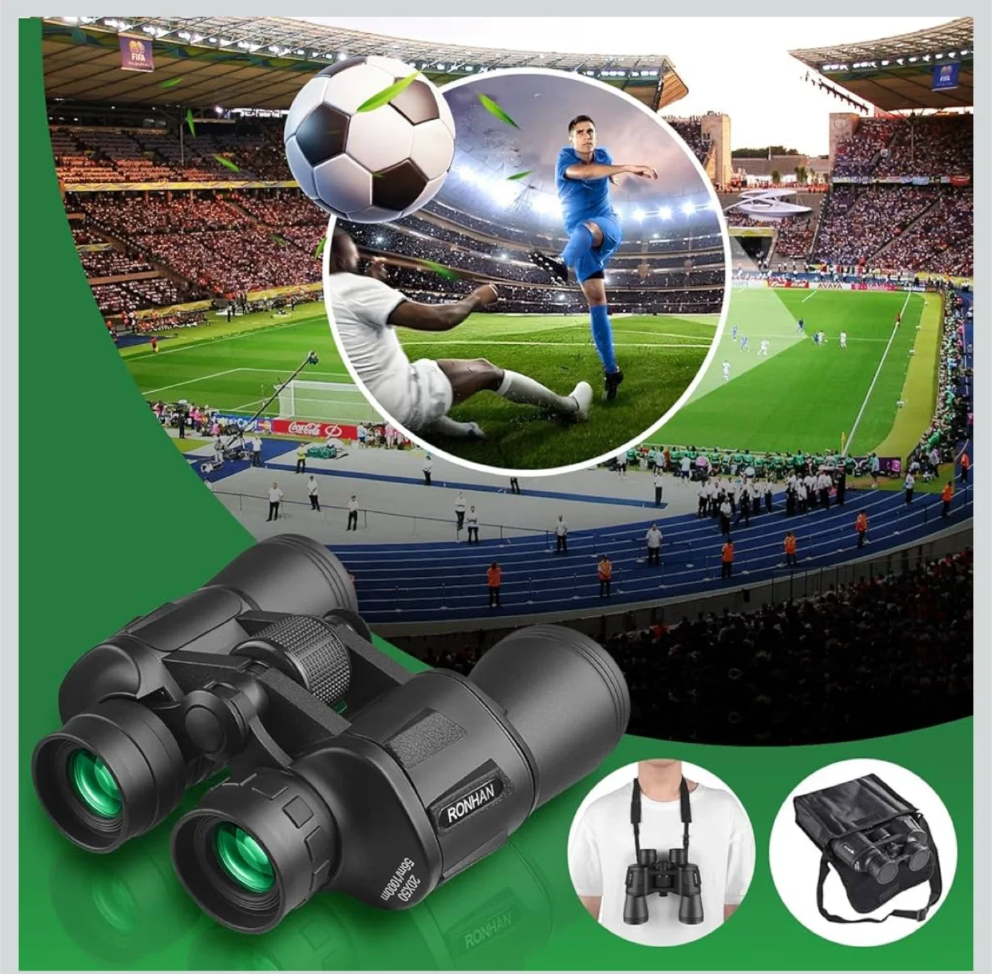 Ronhan 20x50 Binoculars - Wide View image indicator(7)