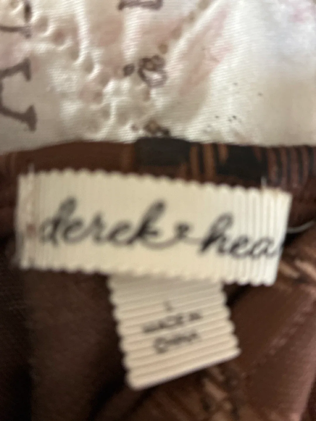 Derek Heart Brown Plaid Dress Size L image indicator(2)