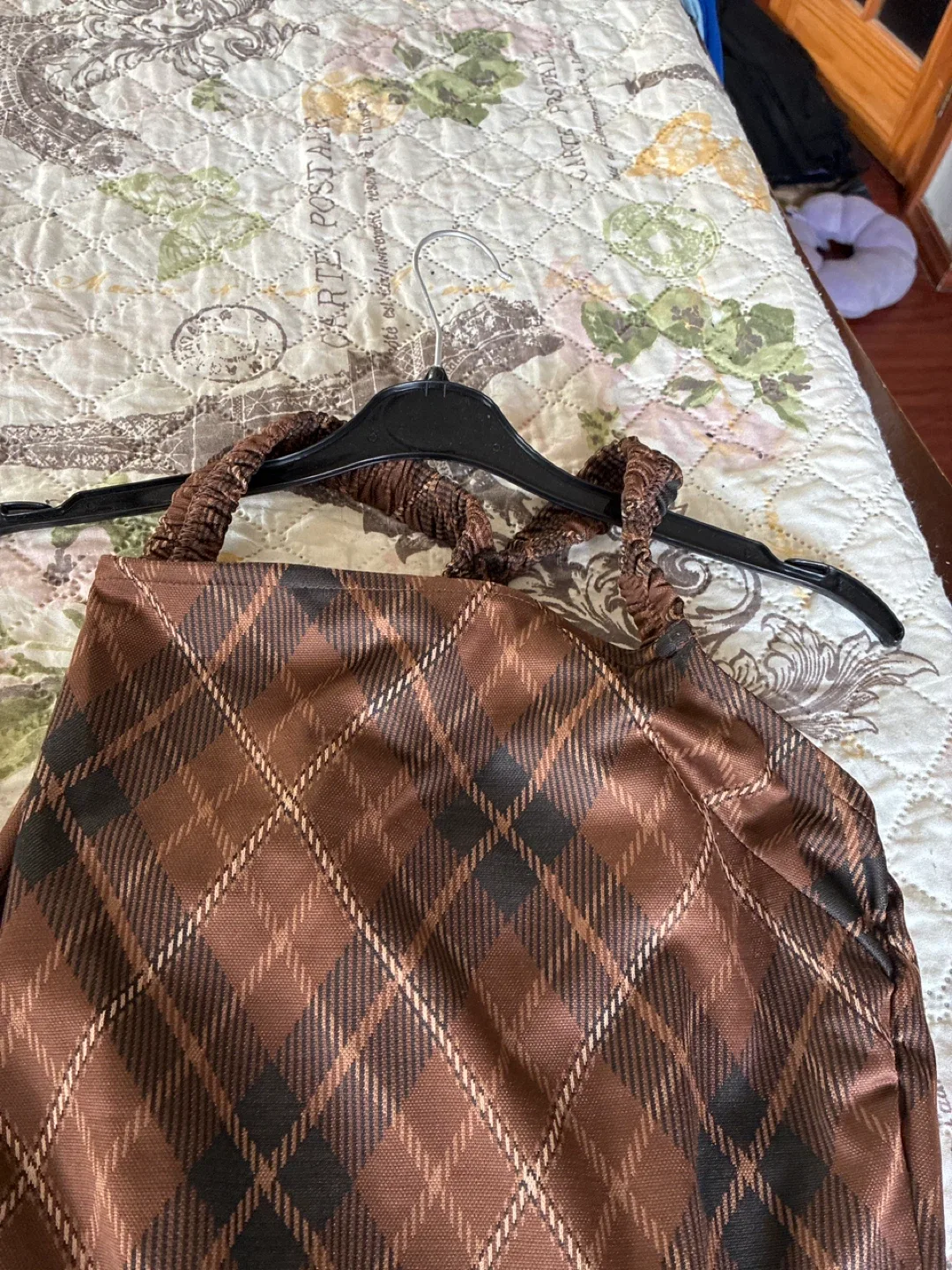 Derek Heart Brown Plaid Dress Size L image indicator(3)