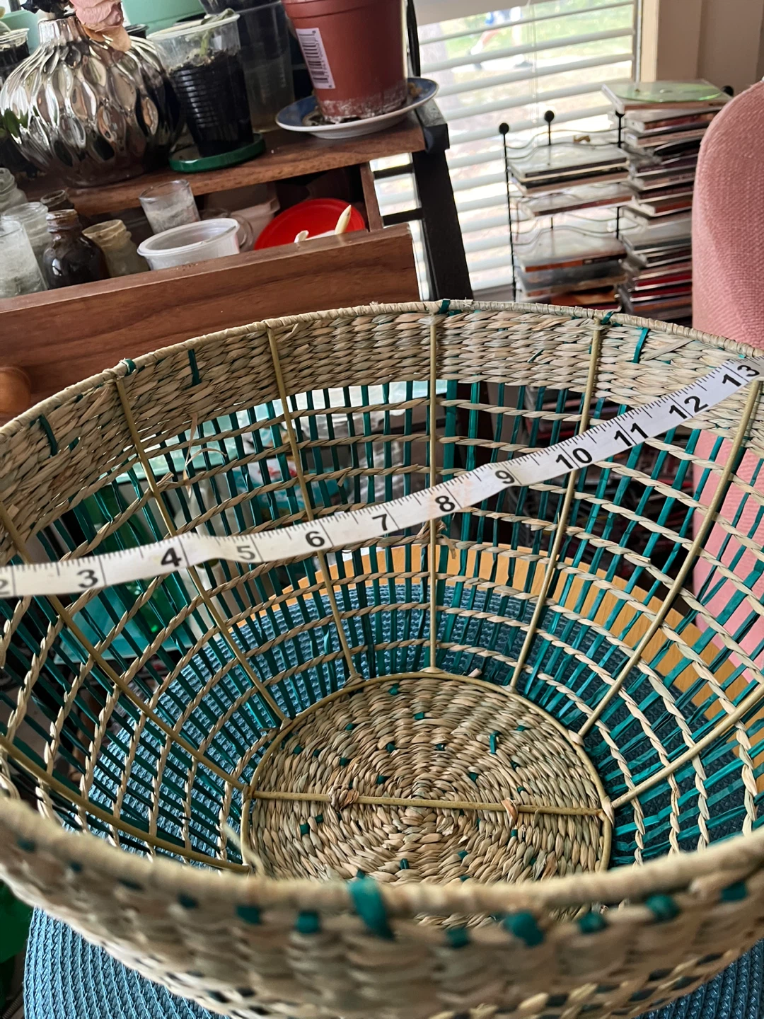 Upside Down Woven Basket with Handle, 16" Tall - photo 5