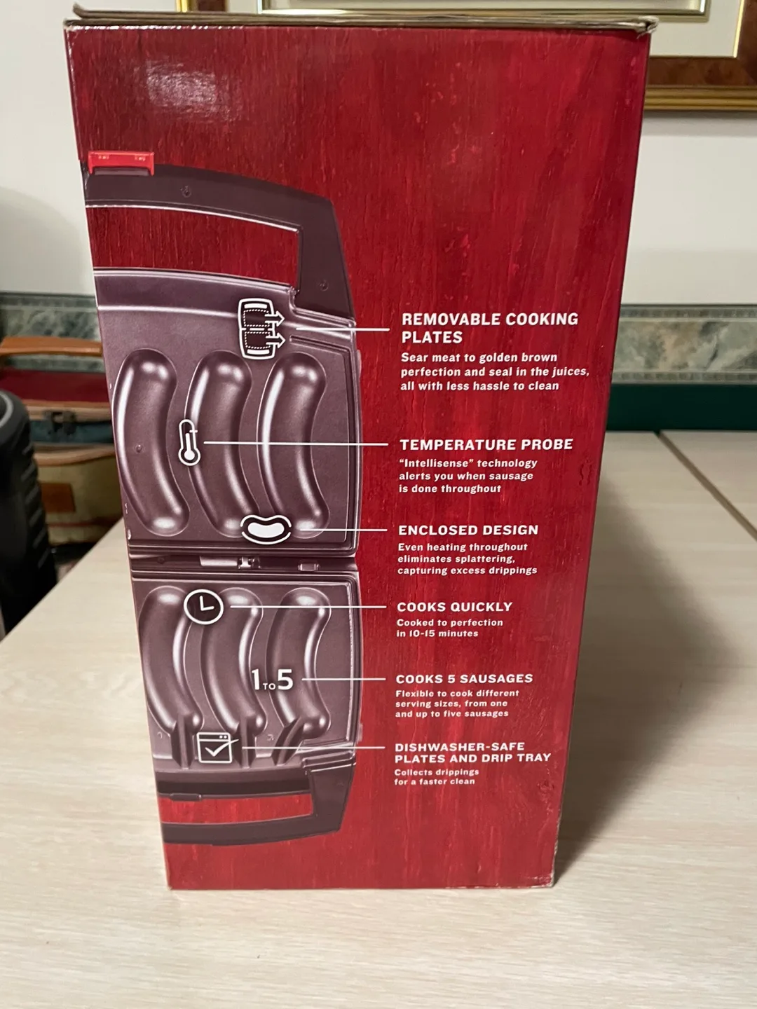 Johnsonville Sizzling Sausage Grill - Indoor Electric image indicator(3)