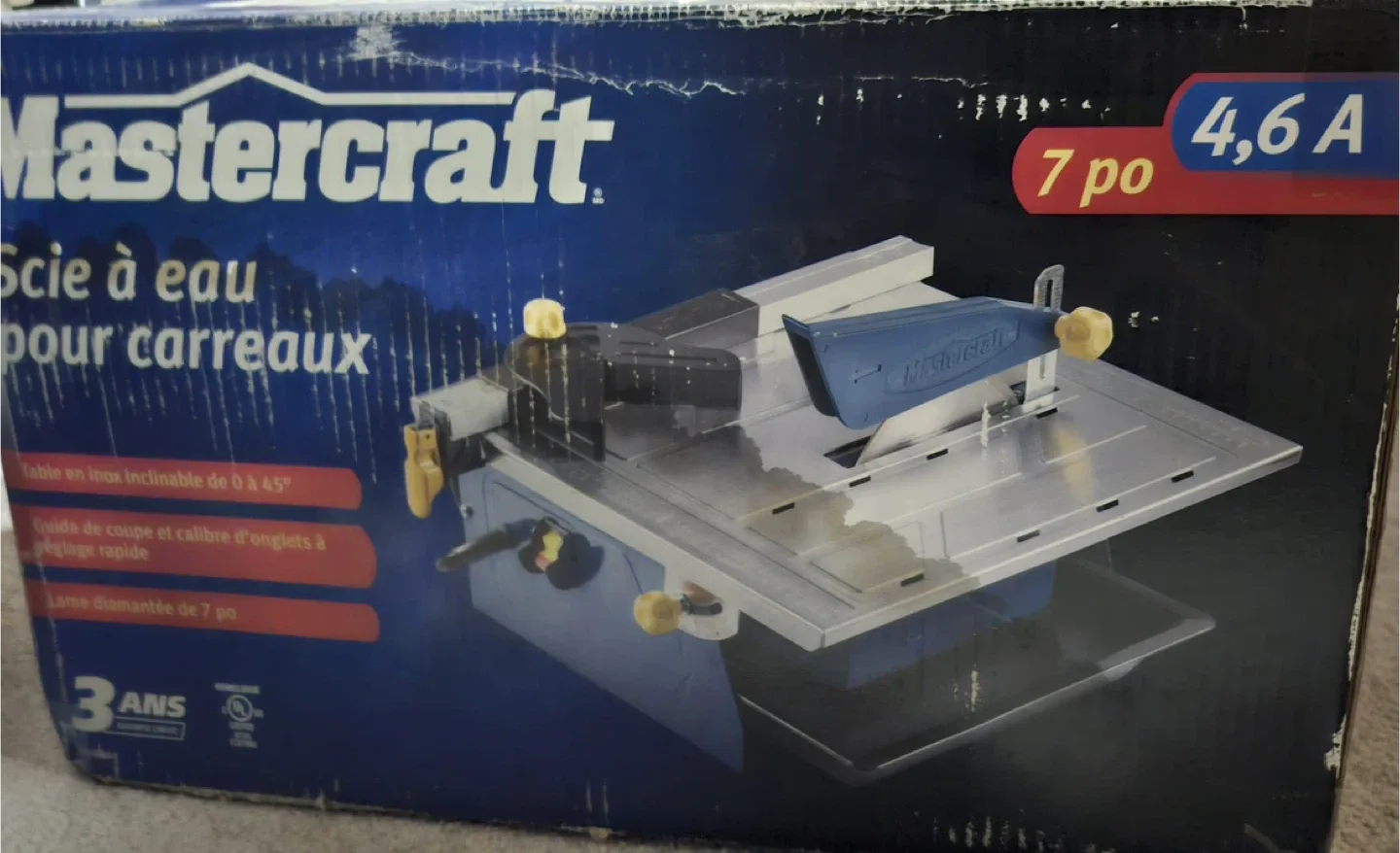 Mastercraft Wet Tile Saw - 7 Piece image indicator(2)