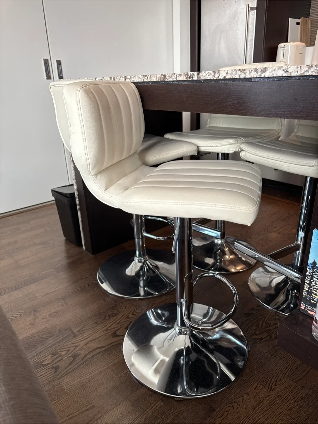 4 Adjustable Height Bar Stools -  2 sets of 2 thumbnail