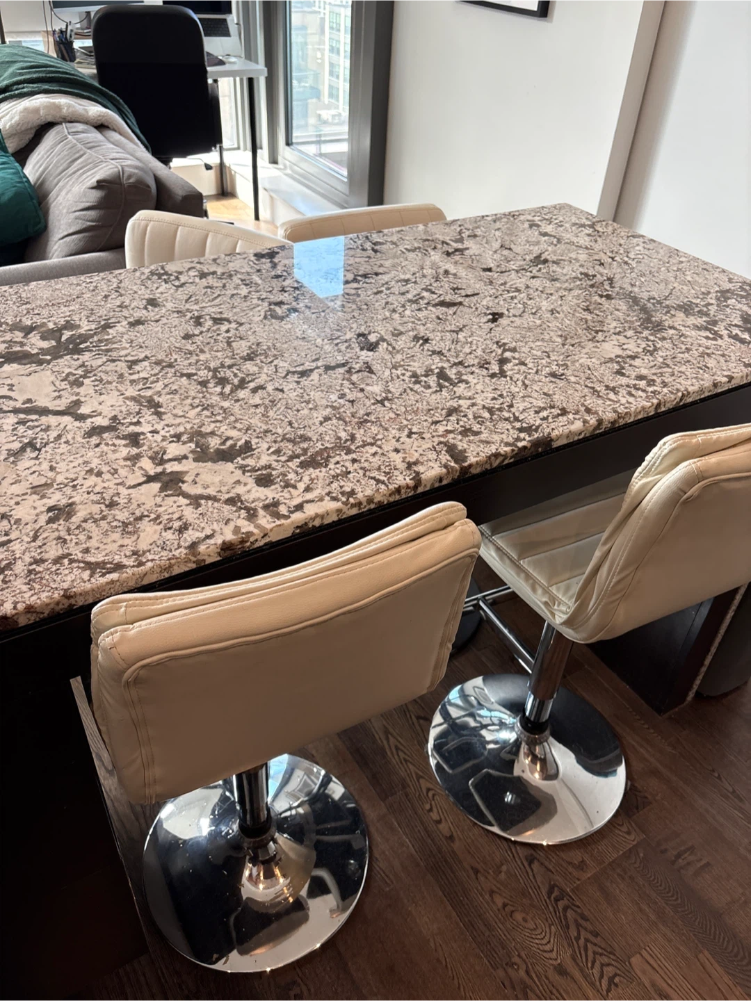 2 Adjustable Height Bar Stools - photo 2