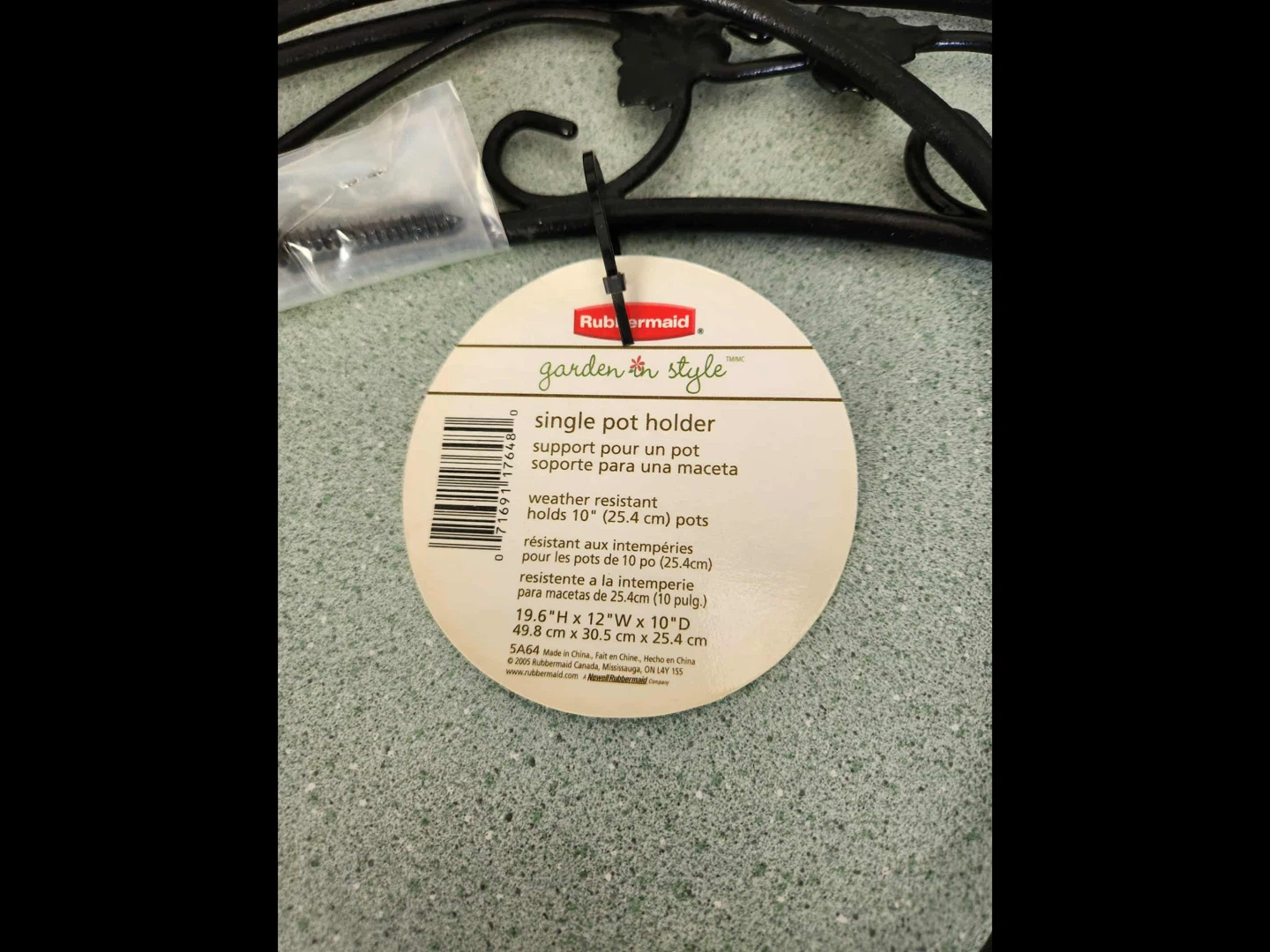New Rubbermaid Garden in Style Single Pot Holder - photo 4