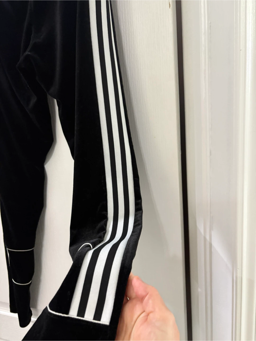 Adidas Black Velvet Track Pants - Women's L - photo 4