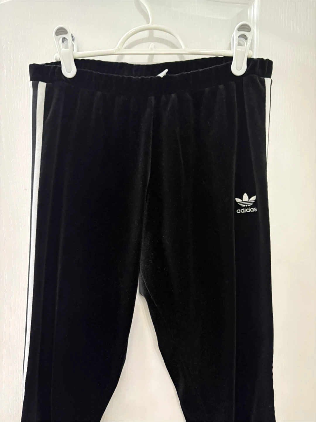 Adidas Black Velvet Track Pants - Women's L