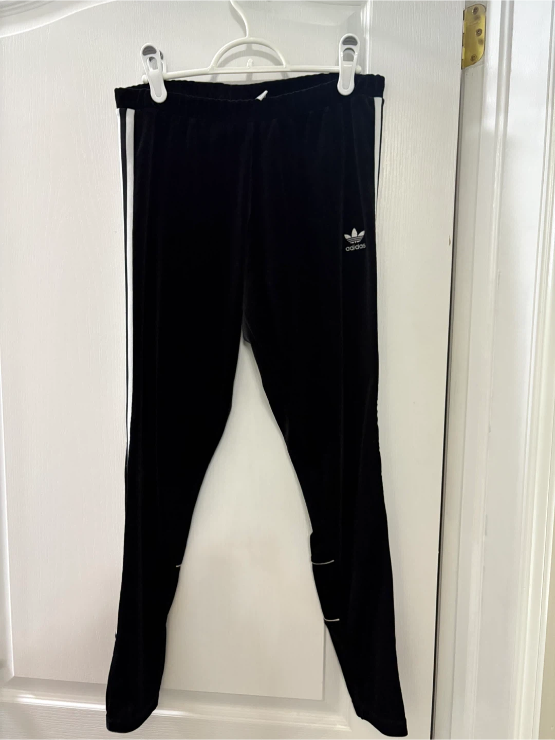 Adidas Black Velvet Track Pants - Women's L - photo 5