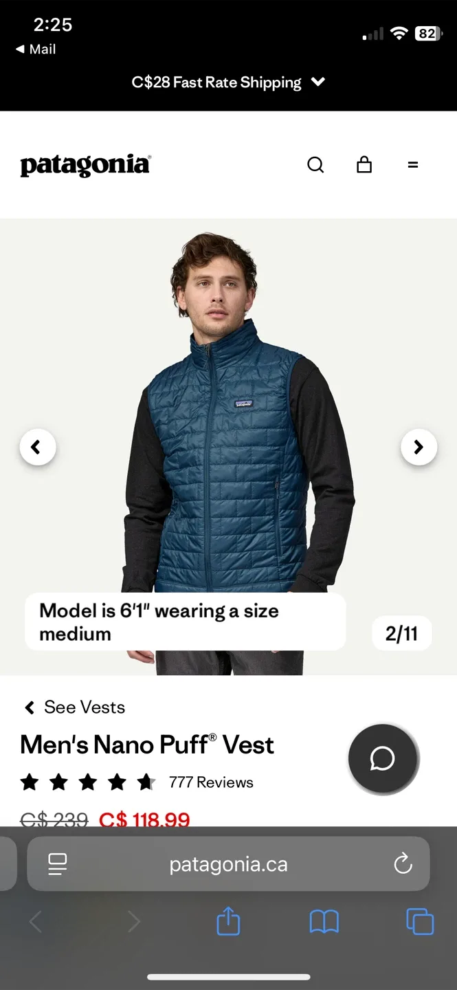 NEW！Patagonia Men's Nano Puff Vest - Lagom Blue image indicator(2)