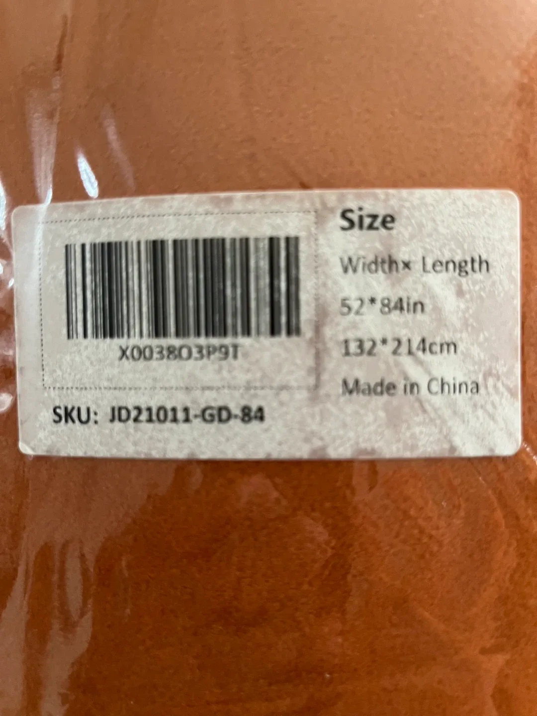 2 Orange Curtain Panel 52x84 inches light blocking panels image indicator(5)