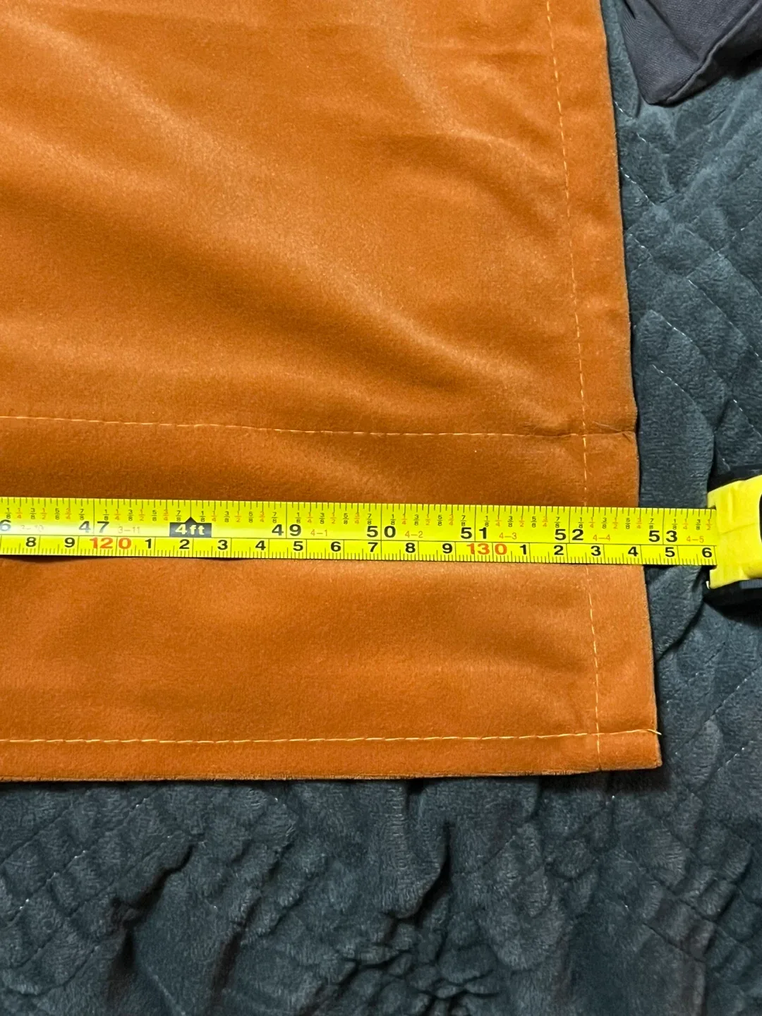 2 Orange Curtain Panel 52x84 inches light blocking panels image indicator(2)