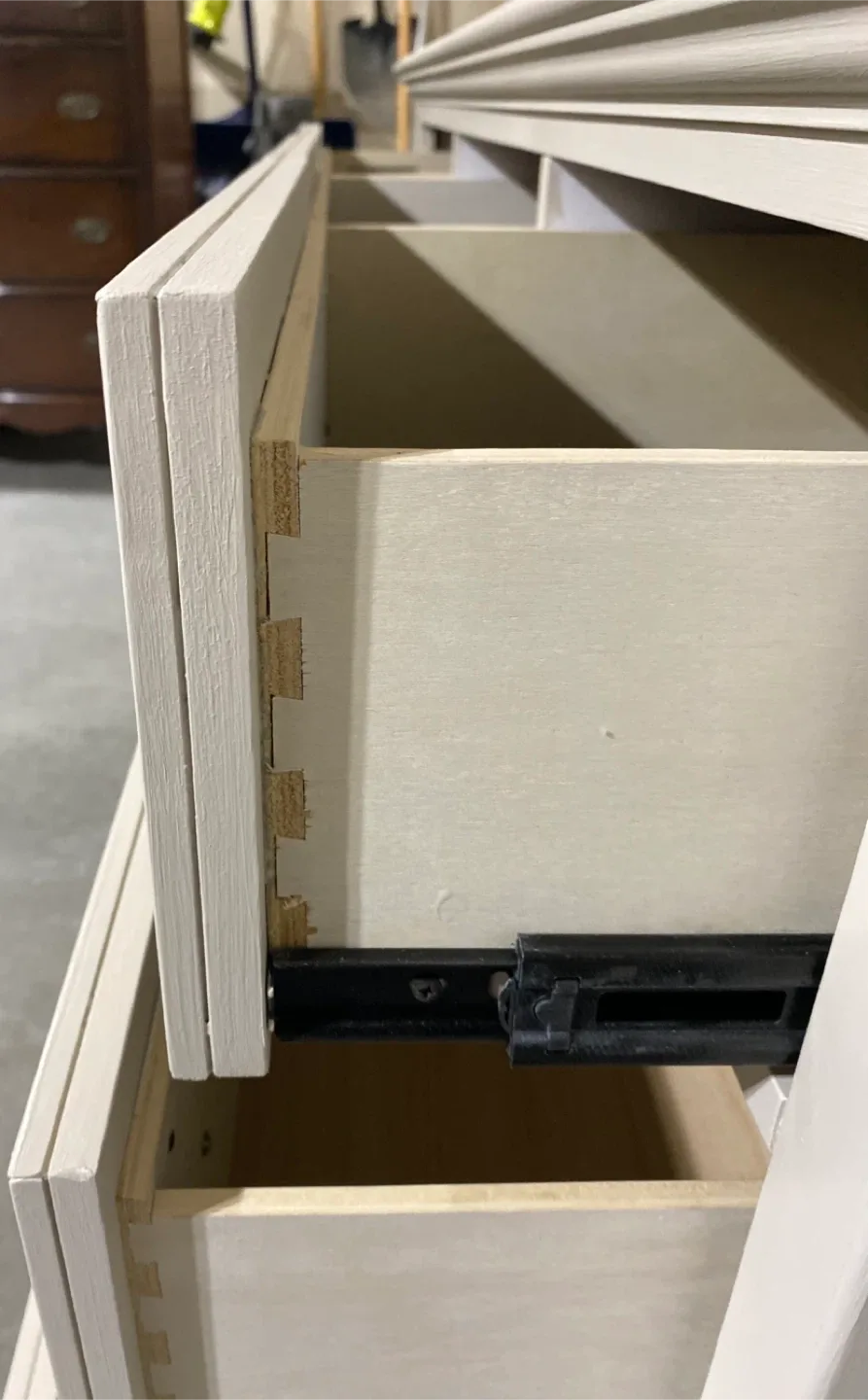 Modern Hardwood Long Dresser Chateau & Black image indicator(3)