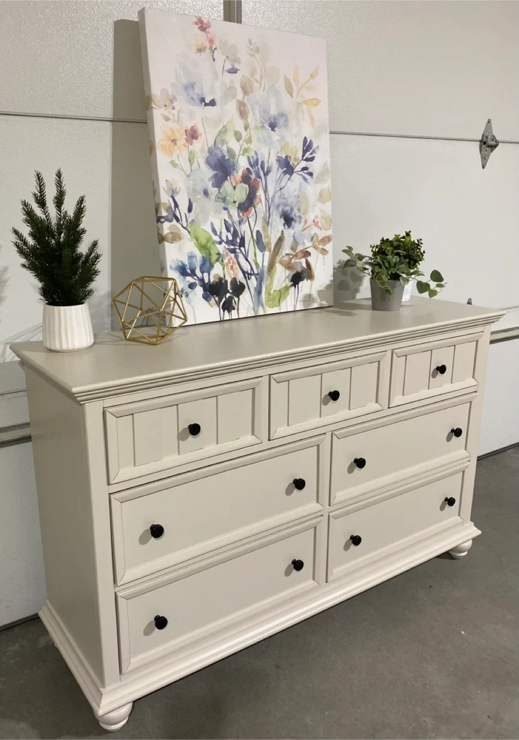 Modern Hardwood Long Dresser Chateau & Black image indicator(2)