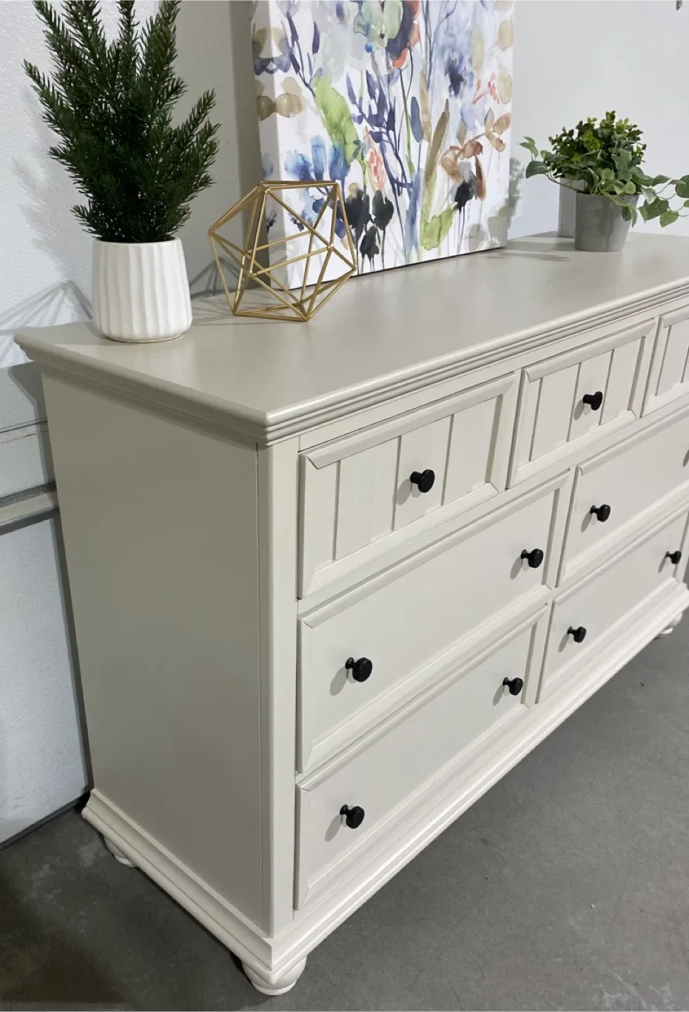 Modern Hardwood Long Dresser Chateau & Black image indicator(7)