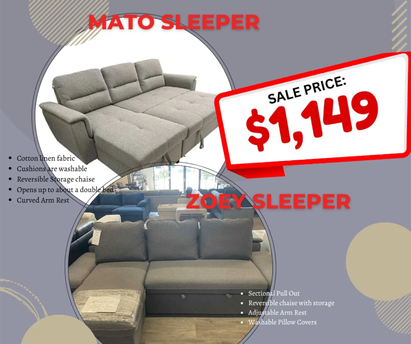 LAST CHANCE‼️ Limited-Time Offer Sleeper Sofas 🛋️ - photo 4