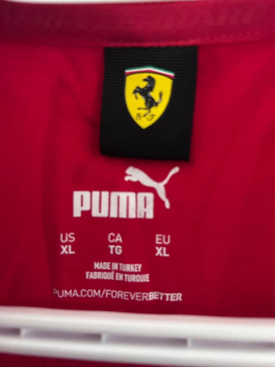 Puma Ferrari Red T-Shirt - Size XL image indicator(3)