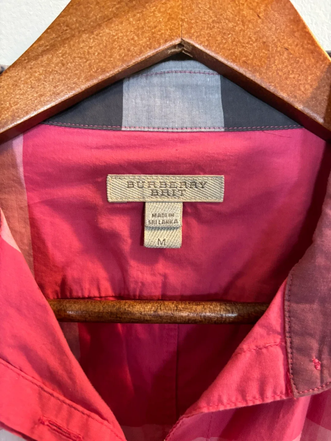 Burberry Brit women’s long sleeve plaid shirt image indicator(3)