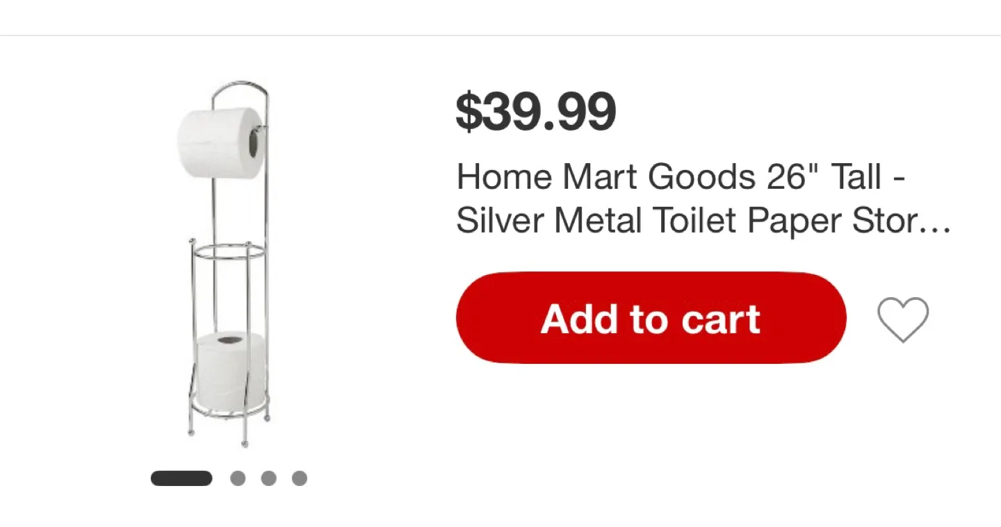 Freestanding Toilet Paper Holder/Stand image indicator(8)