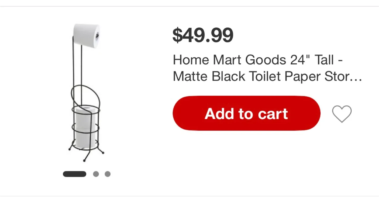 Freestanding Toilet Paper Holder/Stand image indicator(9)