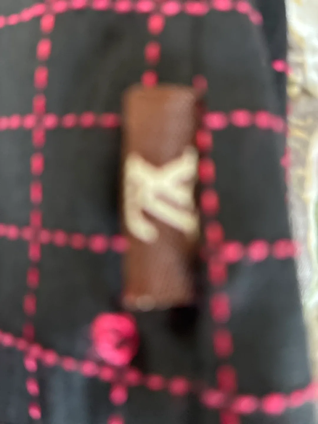Louis Vuitton Black & Pink Plaid Button-Up Shirt - Size L image indicator(3)