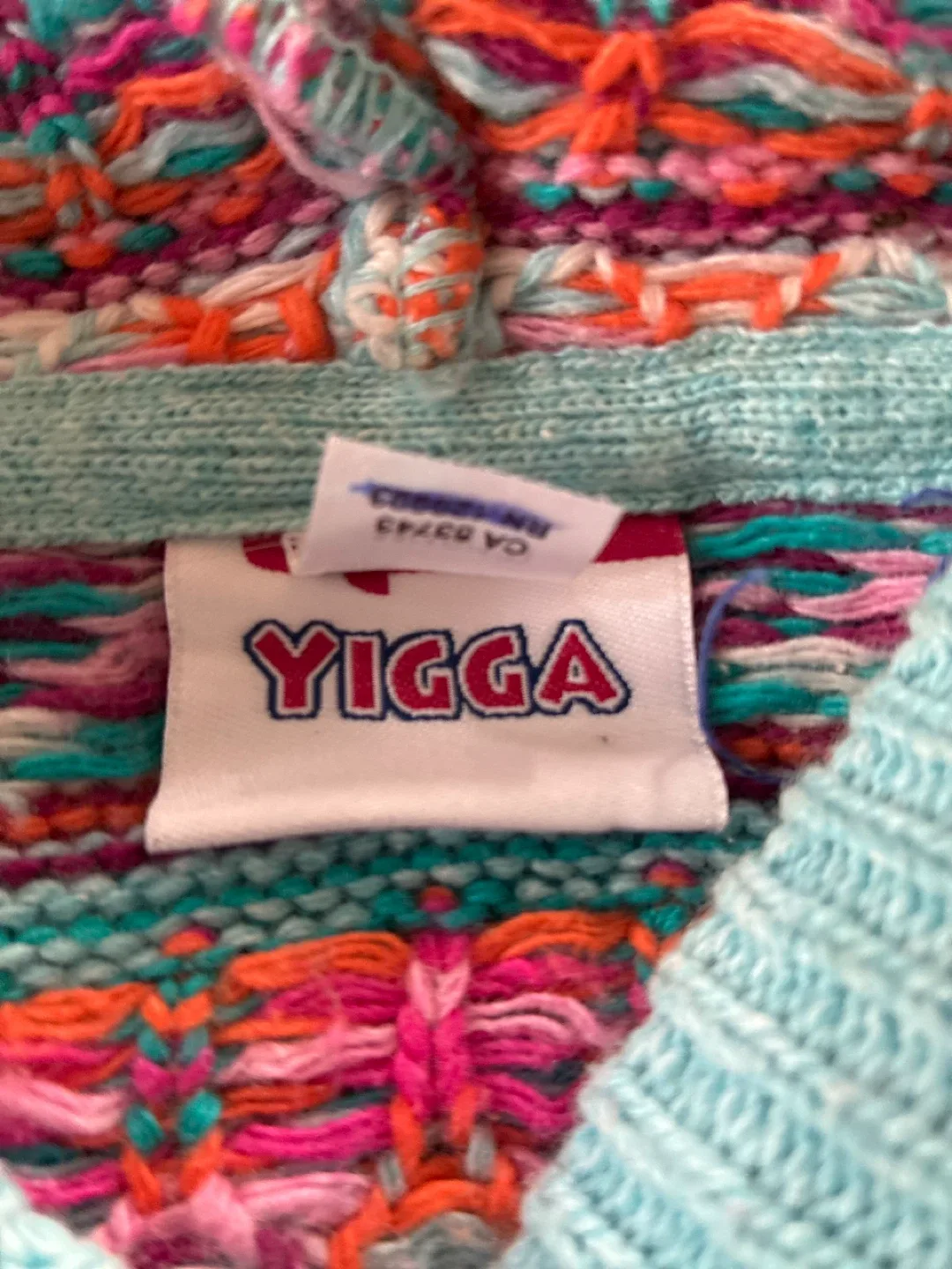 Yigga Girls' Colorful Knit Cardigan - Size M (10/12) image indicator(3)